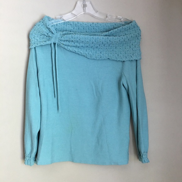 💕💕 SIGRID OLSEN OFF THE SHOULDER SWEATER SZ MED - Picture 2 of 8